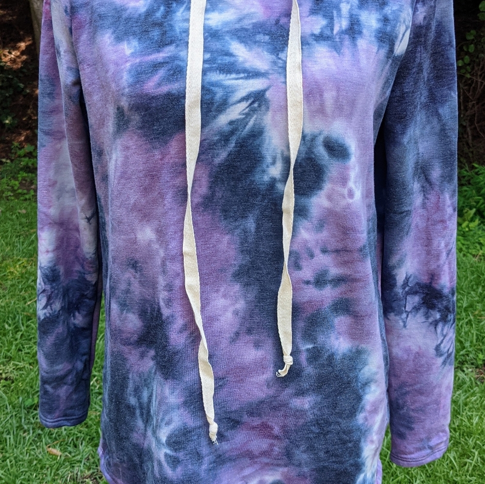 Tie dye women's hoodie small through 2X
